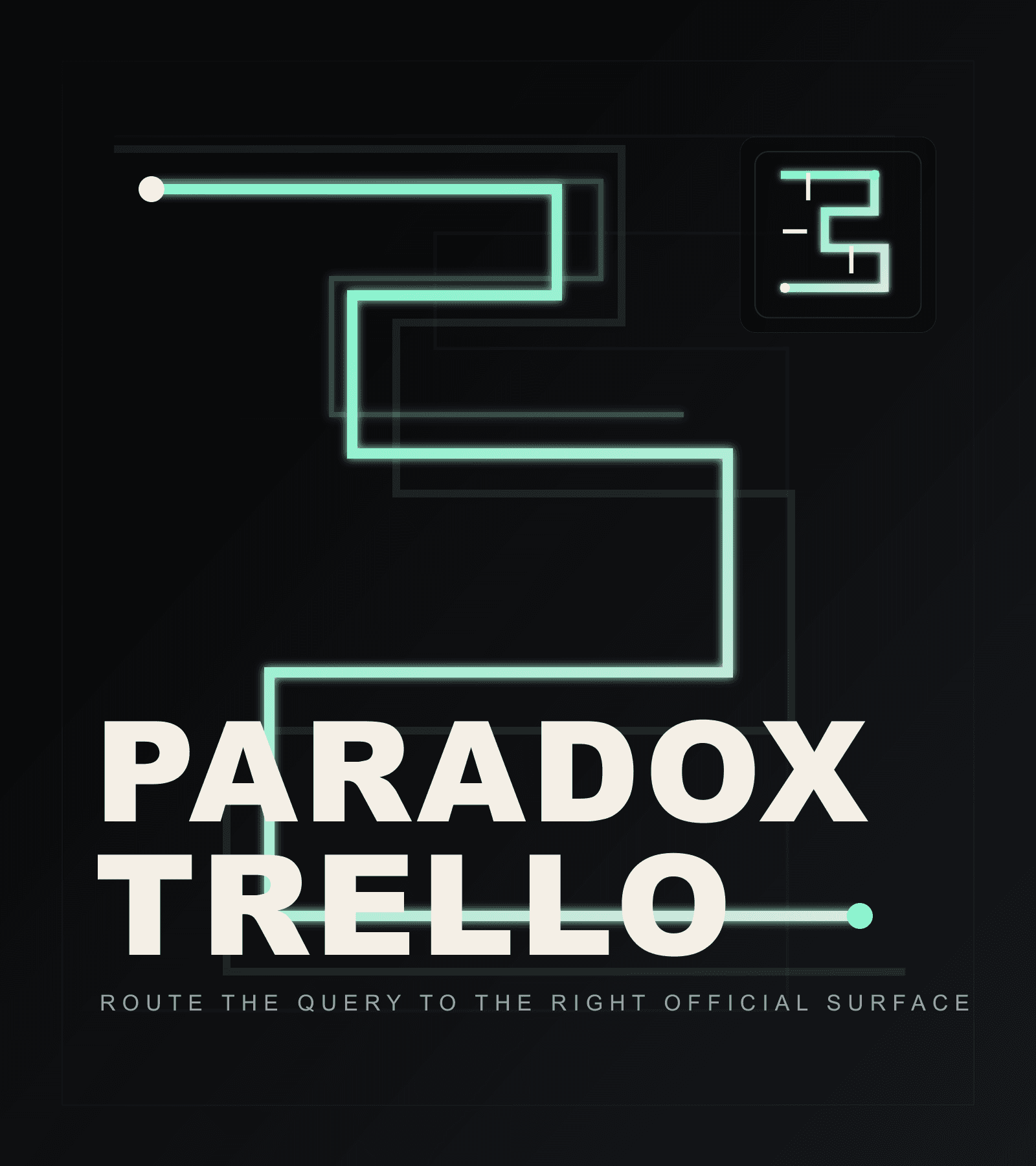 Abstract paradox maze artwork